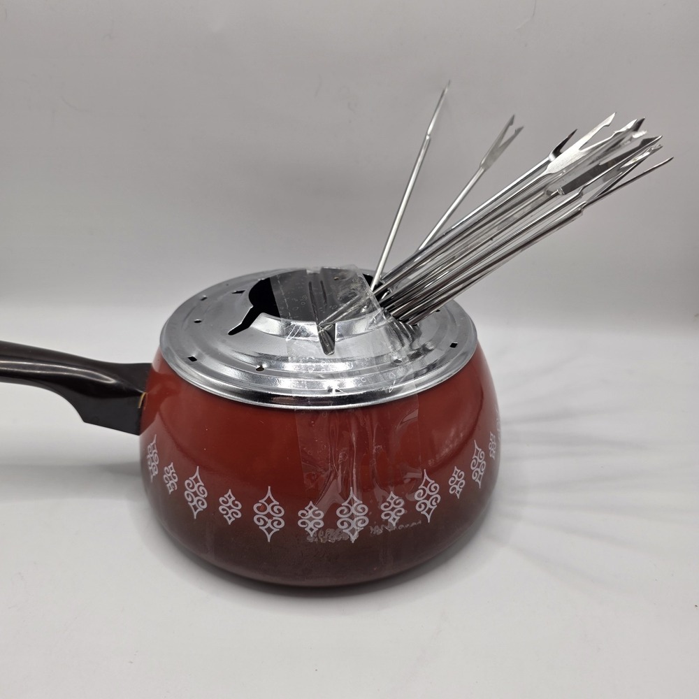 Vintage Oster Holiday Cheese Fondue Set - Culinary Dessert Cook Book - Picture 5 of 6